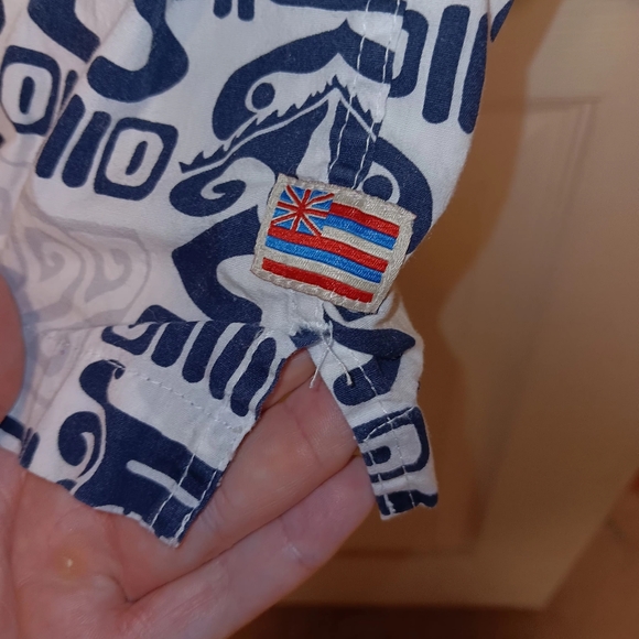 Quicksilver Mens Hawaiian Short Sleeve Shirt EUC - Picture 4 of 5